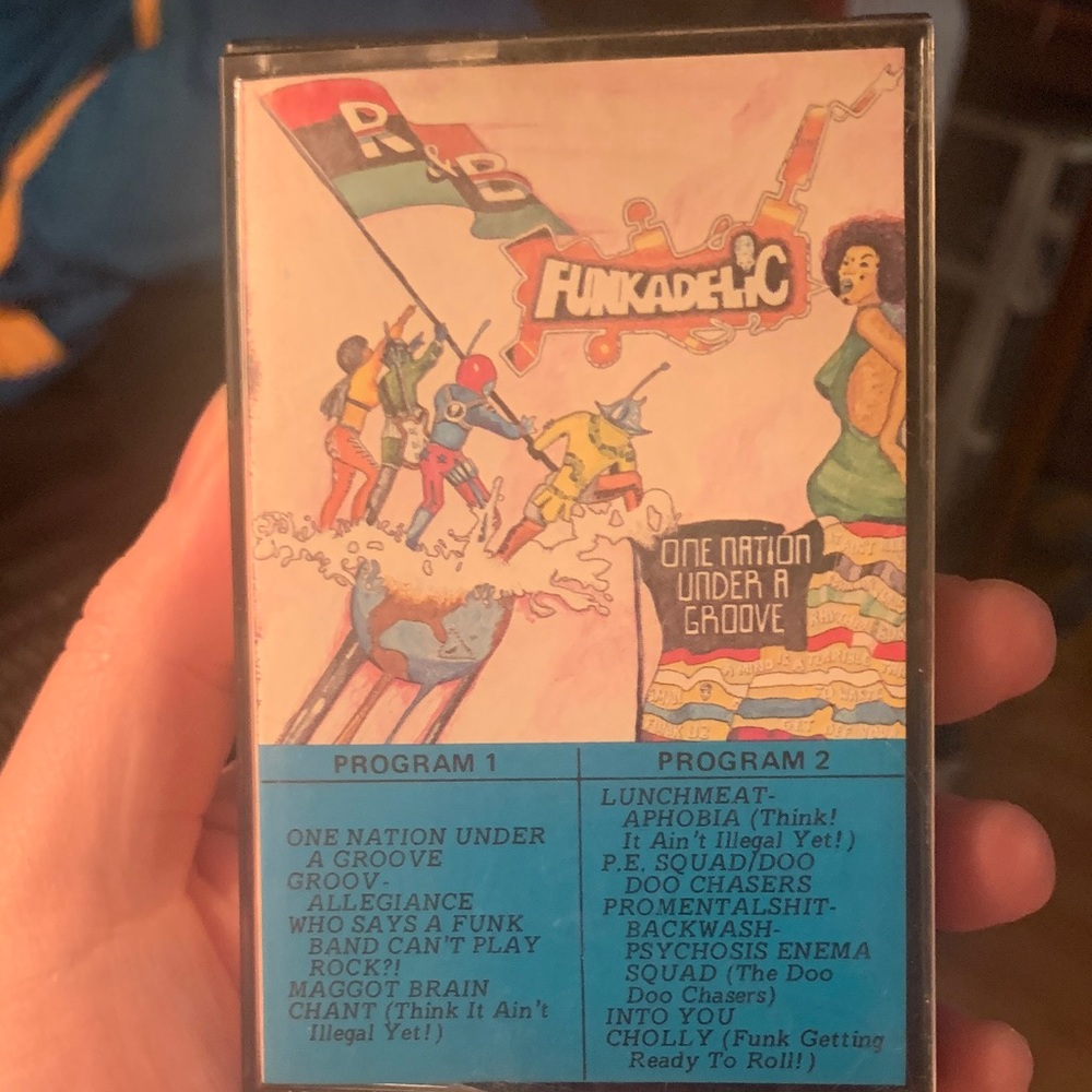 Extremely Rare Original Funkadelic One Nation Under a Groove Cassette Tape
